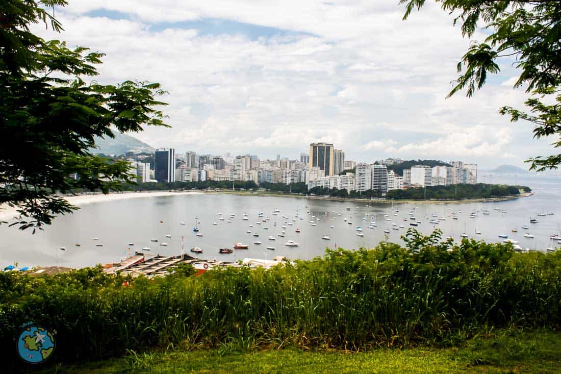 Vista para a praia de Botafogo do Mirante do Pasmado