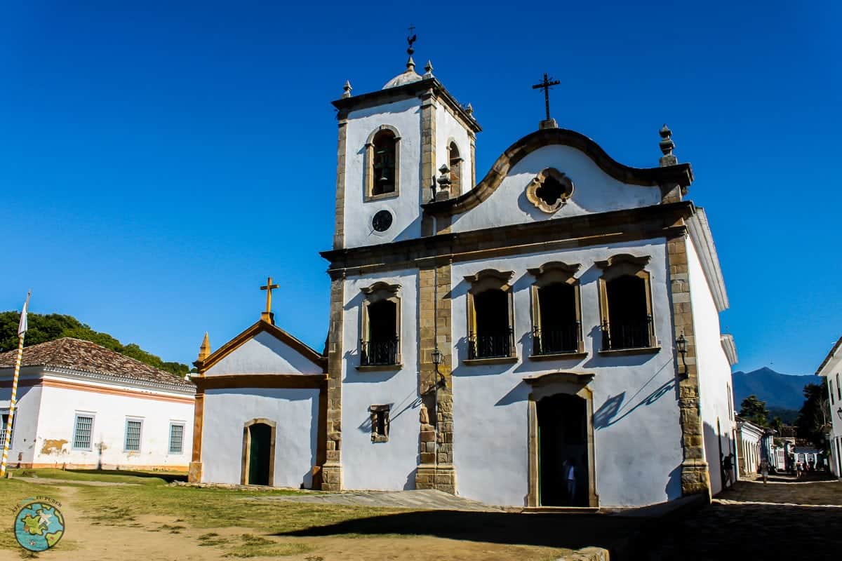 Igreja Santa Rita. pontos turísticos de Paraty