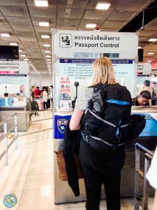 roteiro de bangkok Imigração do aeroporto de bangkok