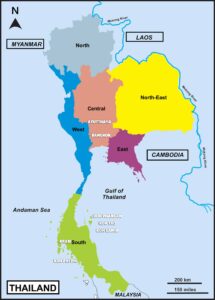 mapa tailandia