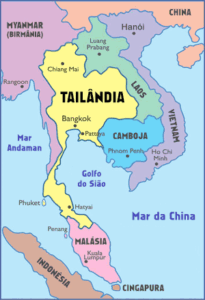 países vizinhos Tailândia