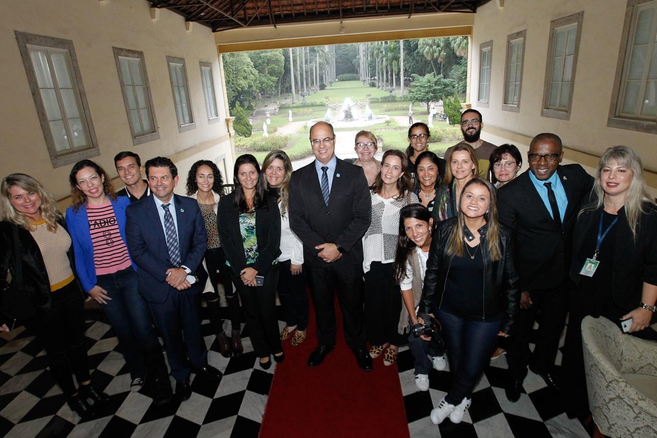 Blogueiros de viagem do Rio com o Governador e o secretário de turismo.