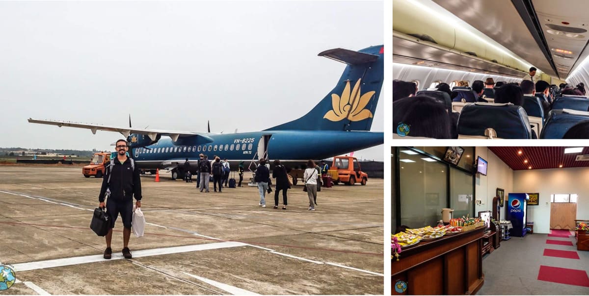 Vietnam Airlines - Aeronave,cabine e espaço no aeroporto para clientes