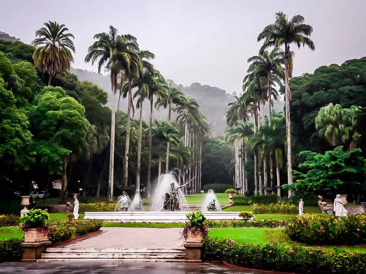 jardim do palacio Guanabara família real