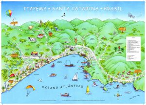 mapa turistico de itapema