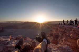 Por do sol no Vale da Morte